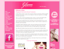 Tablet Screenshot of glambeautyandnails.com.au
